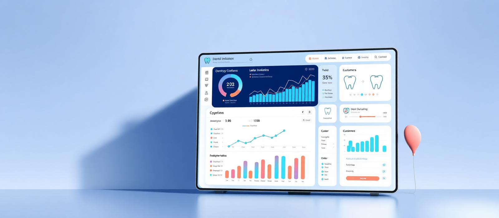 Painel visual de gestão comercial